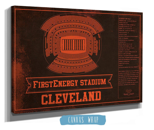 Cutler West Cleveland Browns FirstEnergy Stadium - Vintage Football Art Print