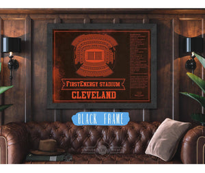 Cutler West Cleveland Browns FirstEnergy Stadium - Vintage Football Art Print