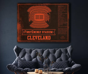 Cutler West Cleveland Browns FirstEnergy Stadium - Vintage Football Art Print