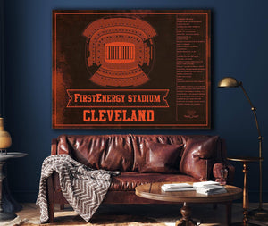 Cutler West Cleveland Browns FirstEnergy Stadium - Vintage Football Art Print