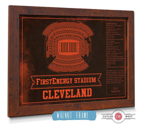 Cutler West Cleveland Browns FirstEnergy Stadium - Vintage Football Art Print