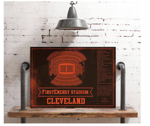 Cutler West Cleveland Browns FirstEnergy Stadium - Vintage Football Art Print