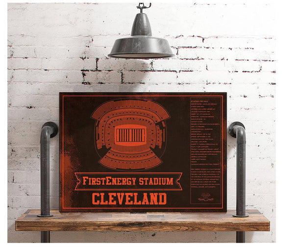 Cutler West Cleveland Browns FirstEnergy Stadium - Vintage Football Art Print