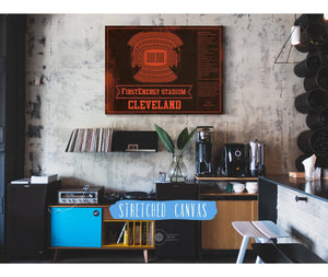 Cutler West Cleveland Browns FirstEnergy Stadium - Vintage Football Art Print