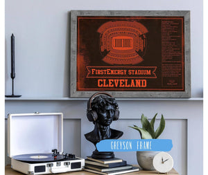 Cutler West Cleveland Browns FirstEnergy Stadium - Vintage Football Art Print