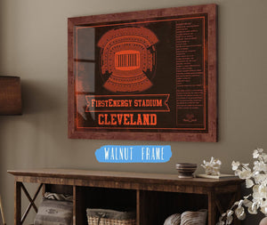 Cutler West Cleveland Browns FirstEnergy Stadium - Vintage Football Art Print