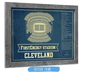 14" x 11" / Greyson Frame Cutler West Cleveland Browns - FirstEnergy Stadium - Vintage Football Art Print