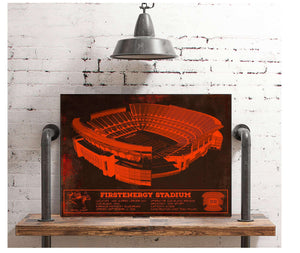 Cutler West Cleveland Browns FirstEnergy Stadium - Vintage Football Print