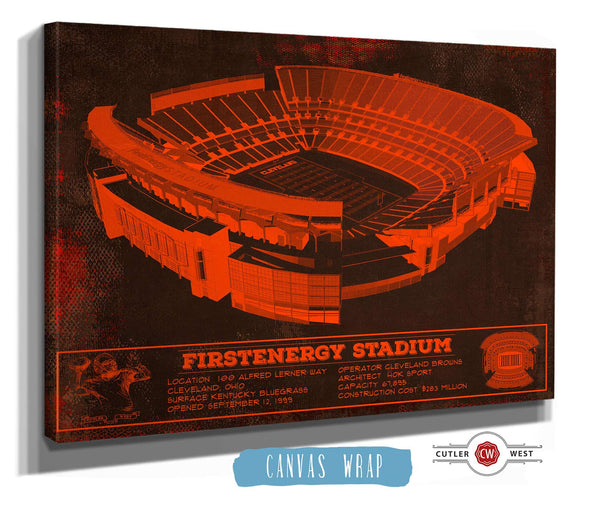 Cutler West Cleveland Browns FirstEnergy Stadium - Vintage Football Print
