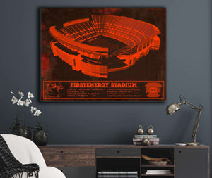 Cutler West Cleveland Browns FirstEnergy Stadium - Vintage Football Print