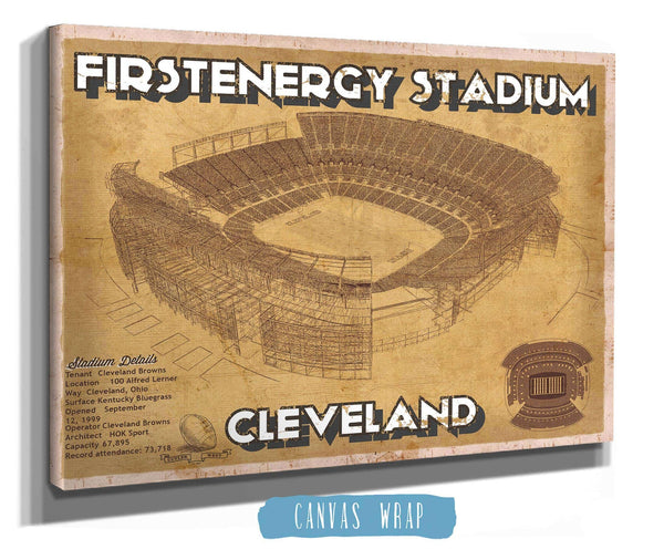 Cutler West Cleveland Browns - FirstEnergy Stadium - Vintage Football Print