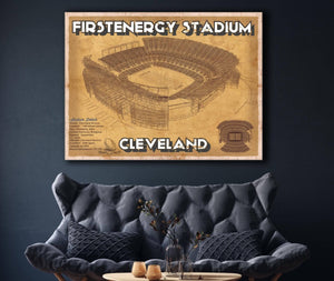 Cutler West Cleveland Browns - FirstEnergy Stadium - Vintage Football Print