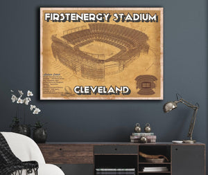Cutler West Cleveland Browns - FirstEnergy Stadium - Vintage Football Print