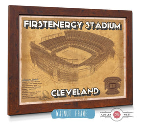 Cutler West Cleveland Browns - FirstEnergy Stadium - Vintage Football Print
