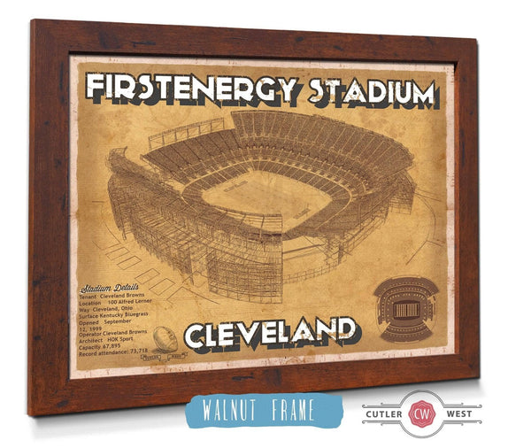 Cutler West Cleveland Browns - FirstEnergy Stadium - Vintage Football Print