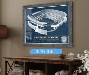 Cutler West Cleveland FirstEnergy Stadium - Vintage Football Print