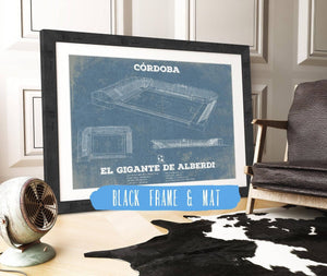 20" x 16" / Black Frame & Mat Cutler West Club Atlético Belgrano - Vintage El Gigante de Alberdi Soccer Print