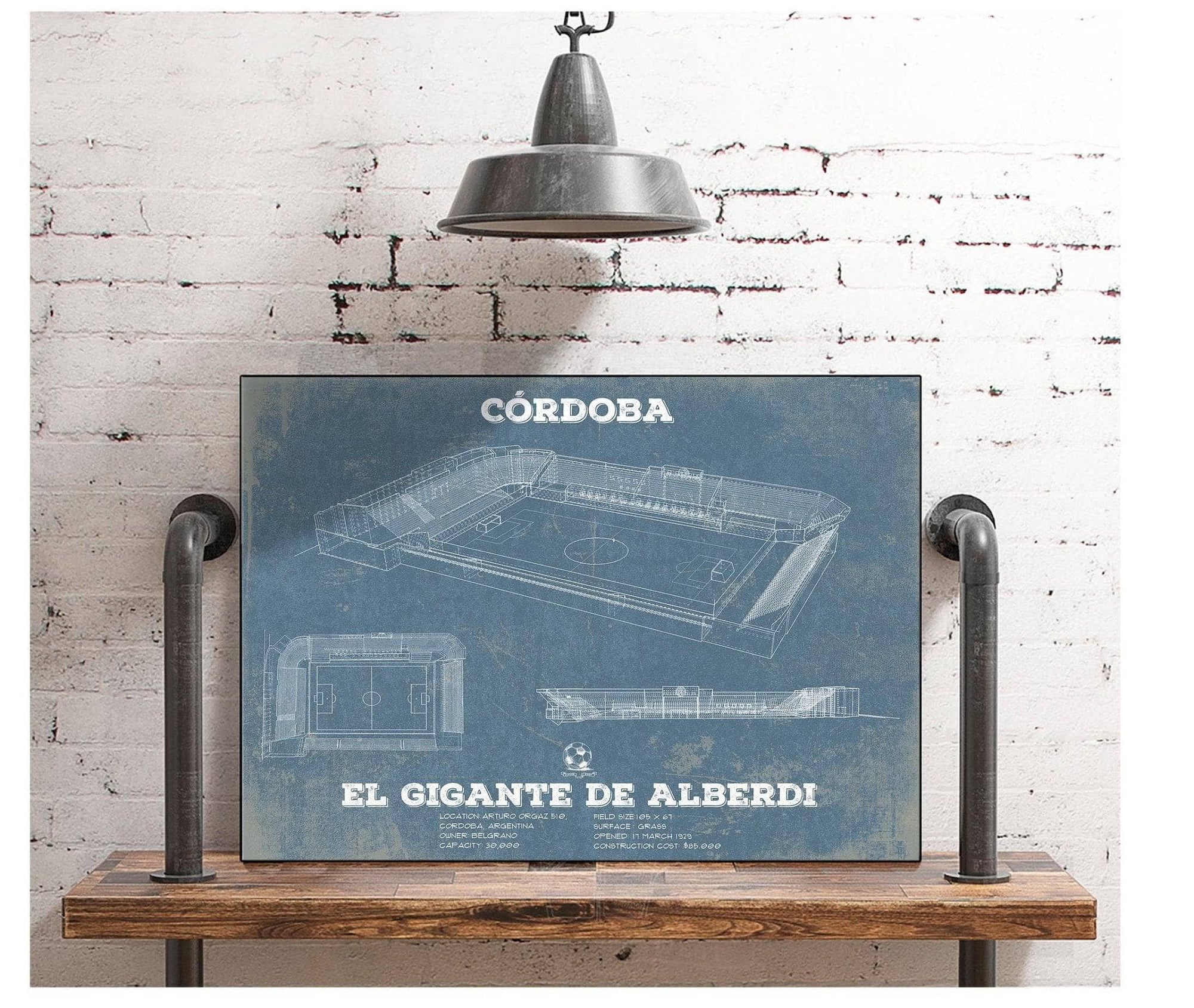 Cutler West Club Atlético Belgrano - Vintage El Gigante de Alberdi Soccer Print