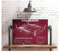 Cutler West Colorado Rapids MLS - Dick's Sporting Goods Park Vintage Soccer Print