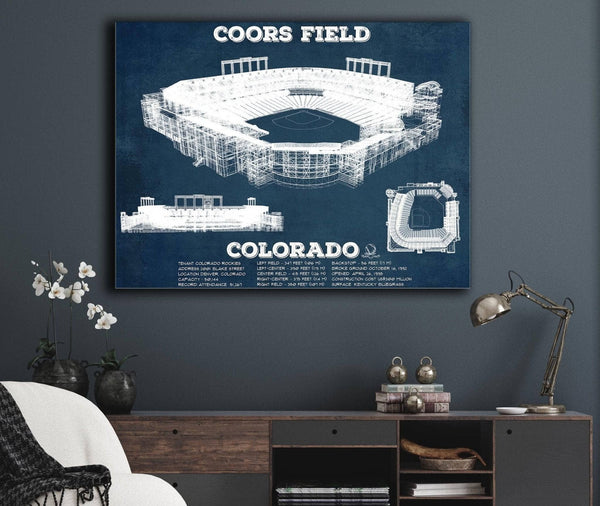 Cutler West Colorado Rockies Coors Field Vintage Baseball Fan Print