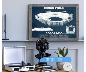 Cutler West Colorado Rockies Coors Field Vintage Baseball Fan Print