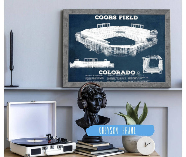 Cutler West Colorado Rockies Coors Field Vintage Baseball Fan Print