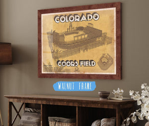 Cutler West Colorado Rockies Coors Field - Vintage Baseball Fan Print