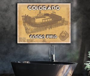 Cutler West Colorado Rockies Coors Field - Vintage Baseball Fan Print