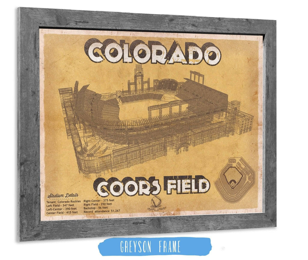 14" x 11" / Stretched Canvas Wrap Cutler West Colorado Rockies Coors Field - Vintage Baseball Fan Print