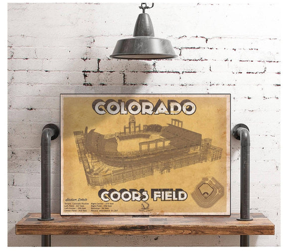 Cutler West Colorado Rockies Coors Field - Vintage Baseball Fan Print