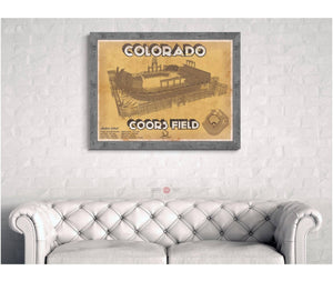14" x 11" / Greyson Frame Cutler West Colorado Rockies Coors Field - Vintage Baseball Fan Print