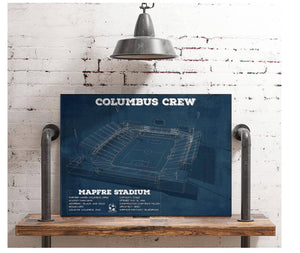 Cutler West Columbus Crew Soccer -MAPFRE Stadium Vintage Soccer Print
