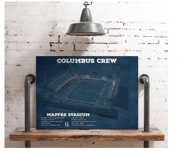 Cutler West Columbus Crew Soccer -MAPFRE Stadium Vintage Soccer Print