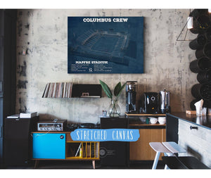 Cutler West Columbus Crew Soccer -MAPFRE Stadium Vintage Soccer Print