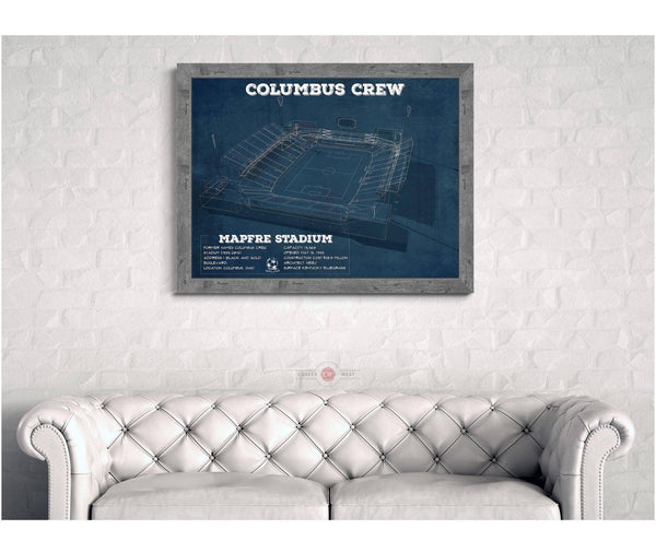 Cutler West Columbus Crew Soccer -MAPFRE Stadium Vintage Soccer Print