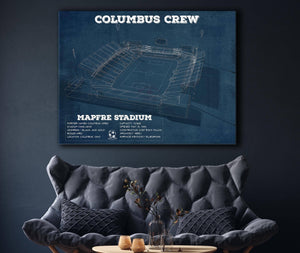 Cutler West Columbus Crew Soccer -MAPFRE Stadium Vintage Soccer Print