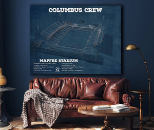 Cutler West Columbus Crew Soccer -MAPFRE Stadium Vintage Soccer Print