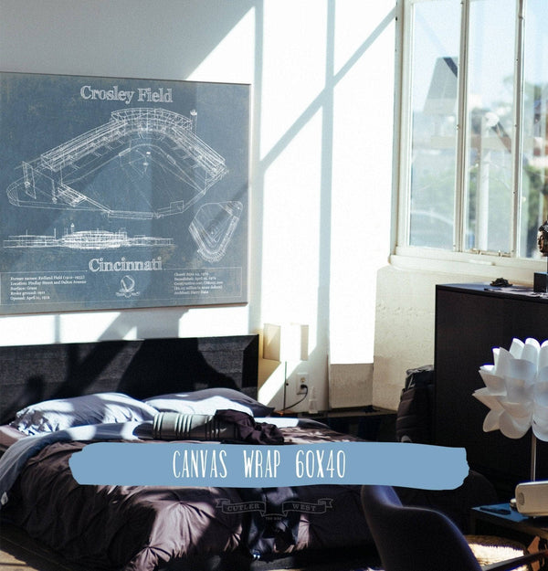 Cutler West Crosley Field - National League's Cincinnati Reds Vintage Baseball Fan Print