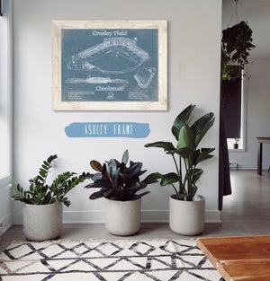 Cutler West Crosley Field - National League's Cincinnati Reds Vintage Baseball Fan Print