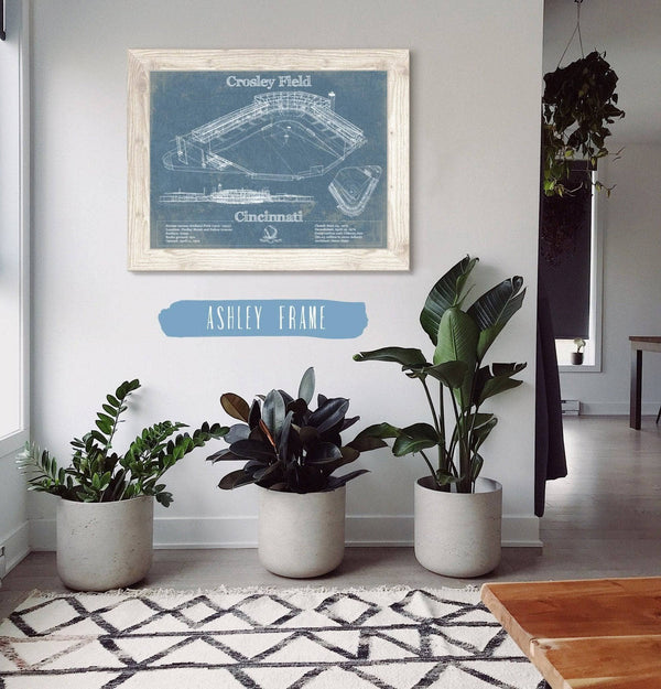 Cutler West Crosley Field - National League's Cincinnati Reds Vintage Baseball Fan Print