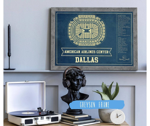 Cutler West Dallas Mavericks Vintage American Airlines Center NBA Print