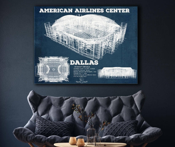 Cutler West Dallas Mavericks - Vintage American Airlines Center NBA Print