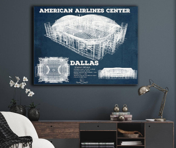 Cutler West Dallas Mavericks - Vintage American Airlines Center NBA Print