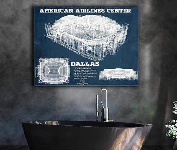 Cutler West Dallas Mavericks - Vintage American Airlines Center NBA Print