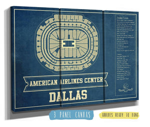 36" x 24" / 3 Panel Canvas Wrap Cutler West Dallas Mavericks Vintage American Airlines Center NBA Print