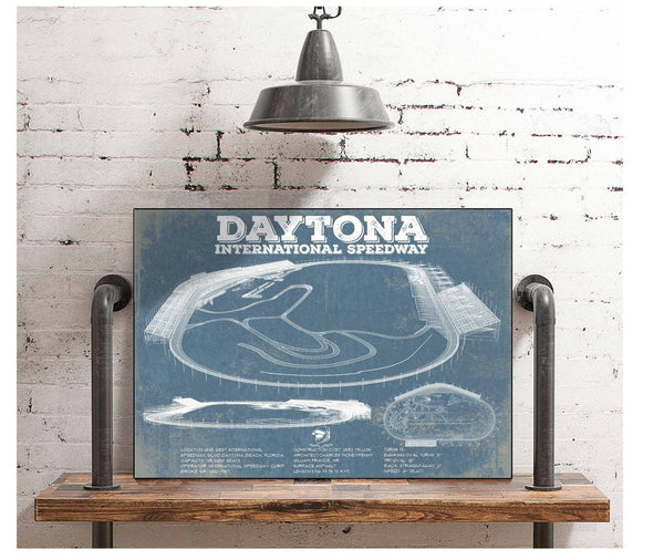 Cutler West Daytona International Speedway Blueprint NASCAR Race Track Print