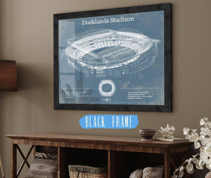 Cutler West Docklands Stadium (Marvel Stadium) Vintage Australian Football AFL Stadium Print