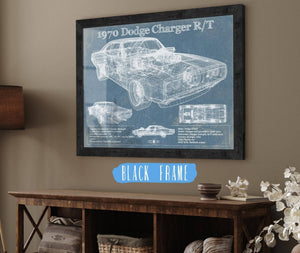 Cutler West Dodge Charger 1970 R/T (Fast and Furious) Sports Car Blueprint Patent Original Art