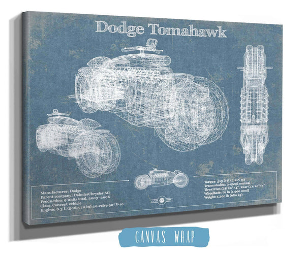 Cutler West Dodge Tomahawk Vintage Blueprint Auto Print