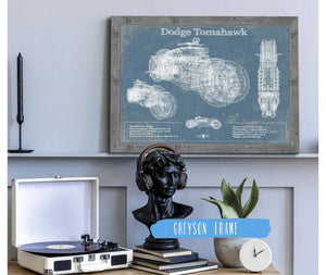 Cutler West Dodge Tomahawk Vintage Blueprint Auto Print